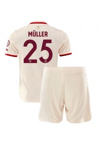 Fotbalové Dres Bayern Munich Thomas Muller #25 Dětské Třetí Oblečení 2024-25 Krátký Rukáv (+ trenýrky)